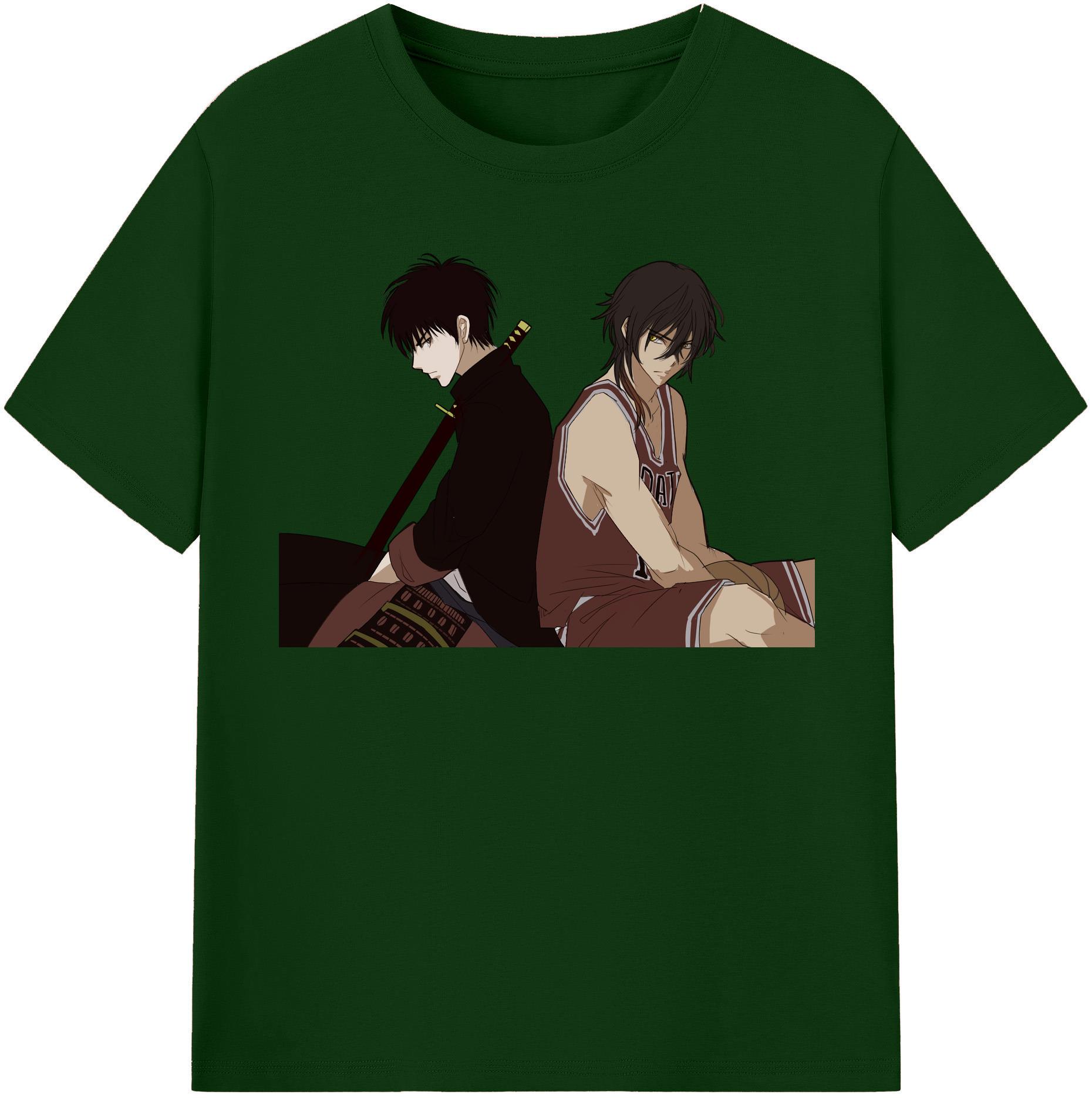 SLAM DUNK／スラムダンク 綿100％半袖Tシャツ（フロントプリント）